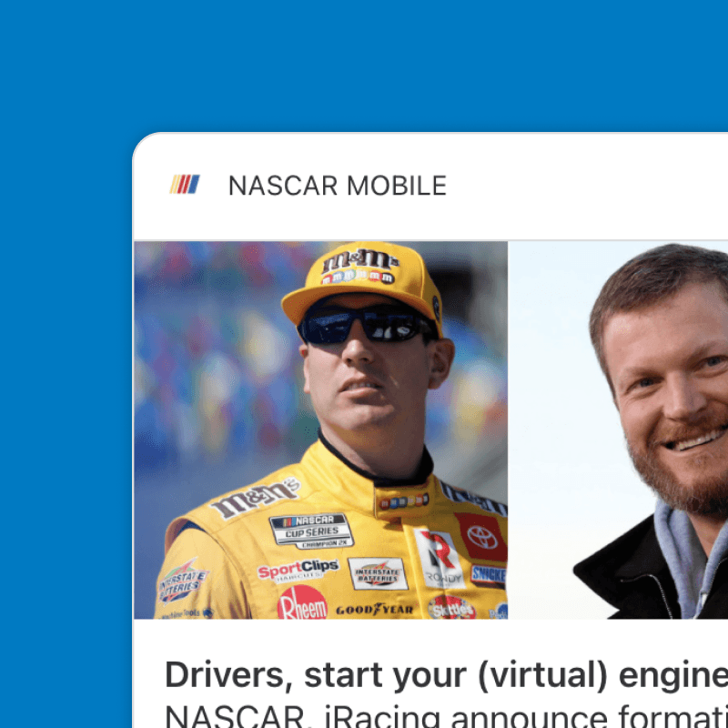 NASCAR Sees 40% Conversion Rate For Rich Push Campaign Promoting Virtual Racing