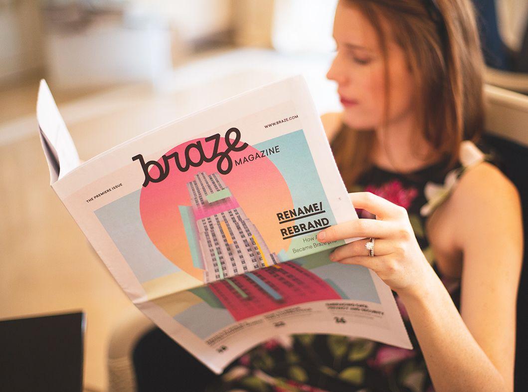 The first print edition of Braze Magazine, June 2018