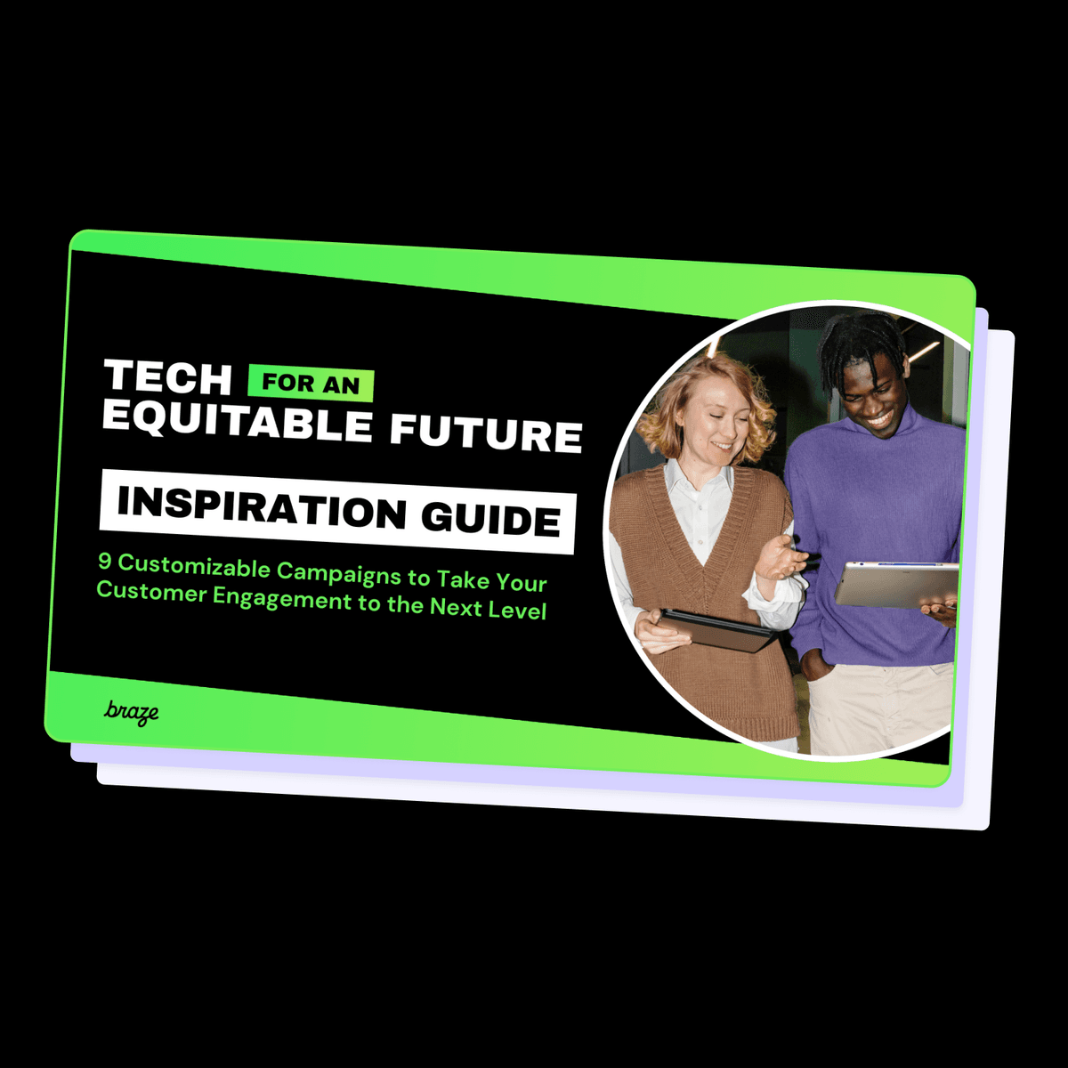 a book titled tech for an equitable future inspiration guide