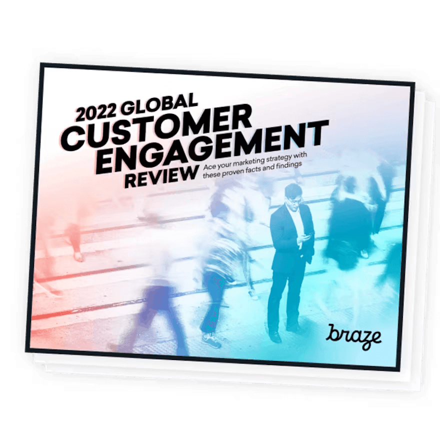 a poster that says 2022 global customer engagement review