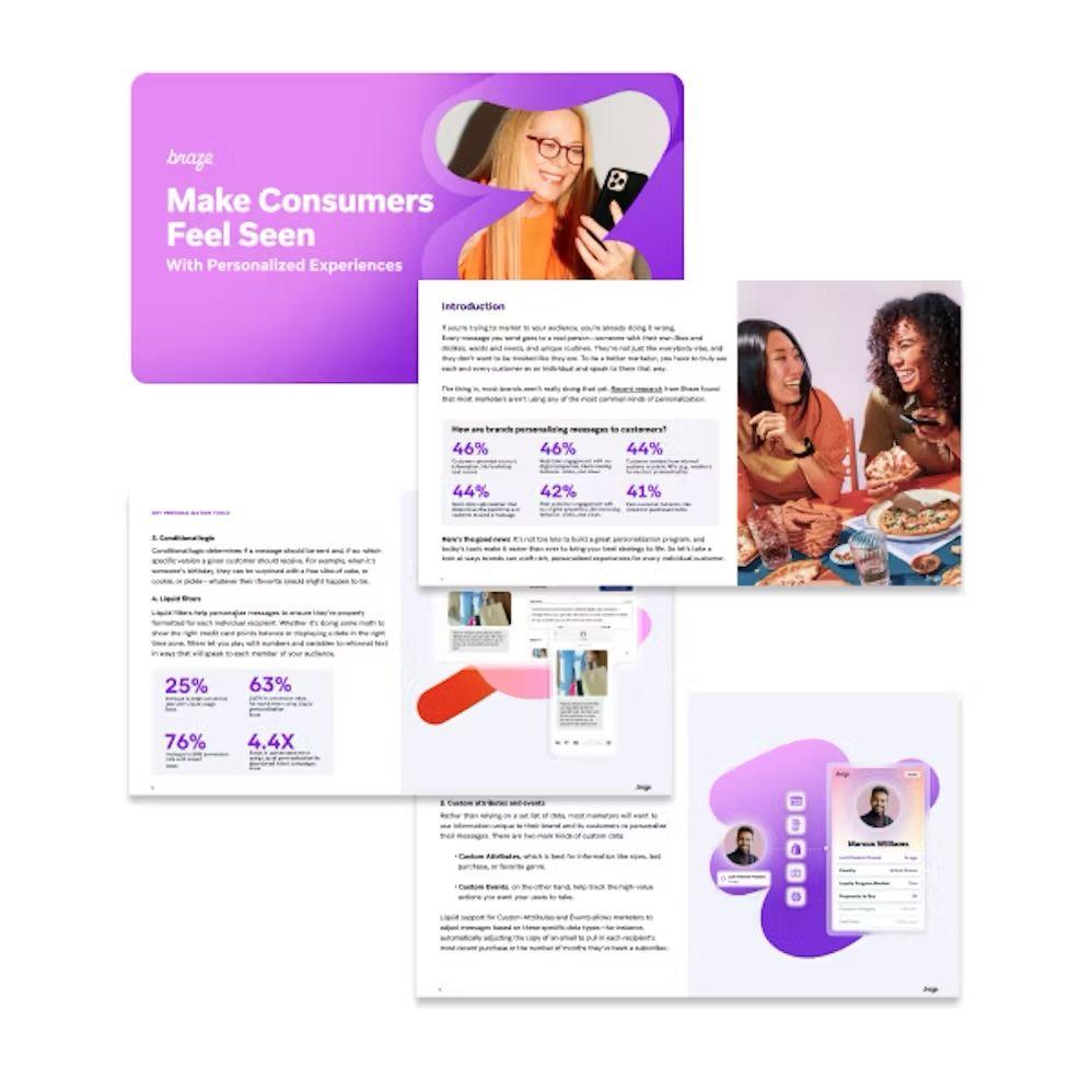 a brochure about how to make consumers feel seen with personalized experiences .