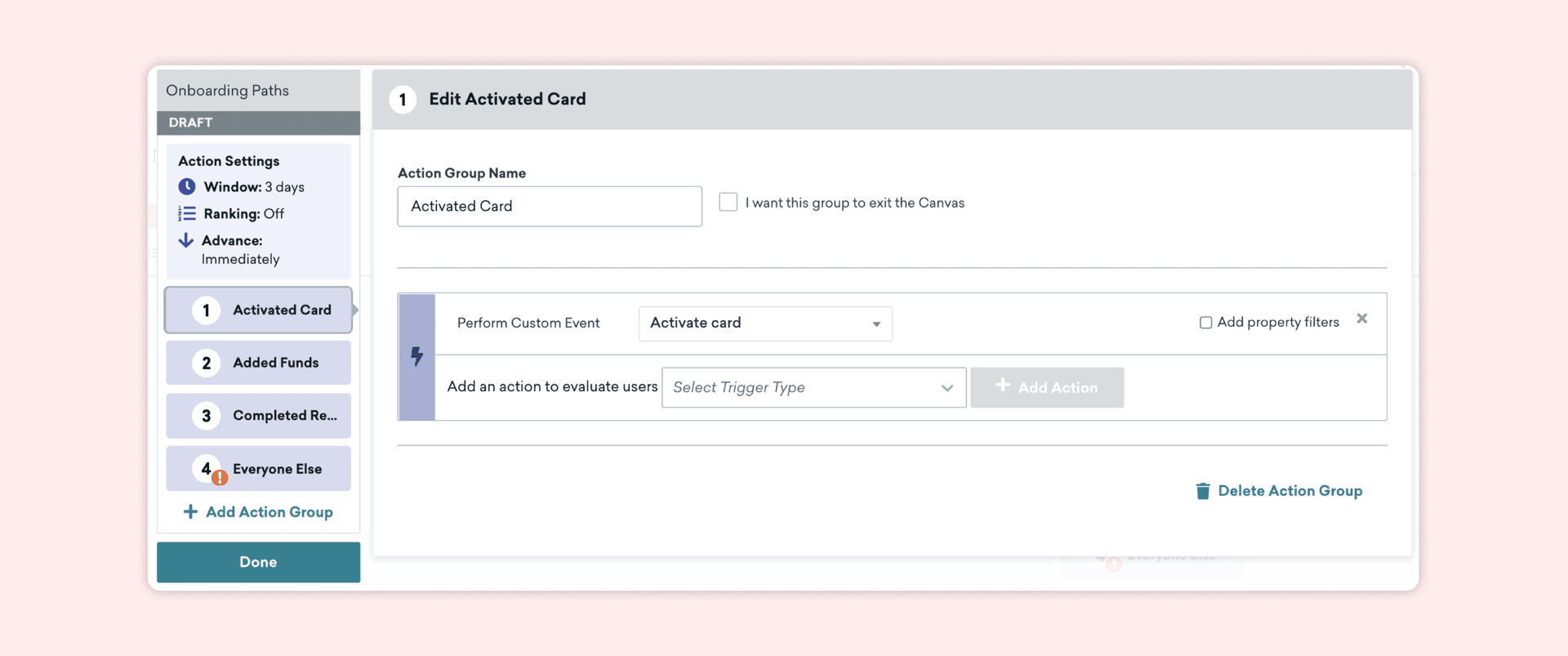 Set ranking to be enabled for your Action Paths