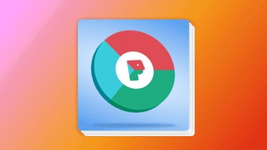 a colorful circle with the letter p inside of it