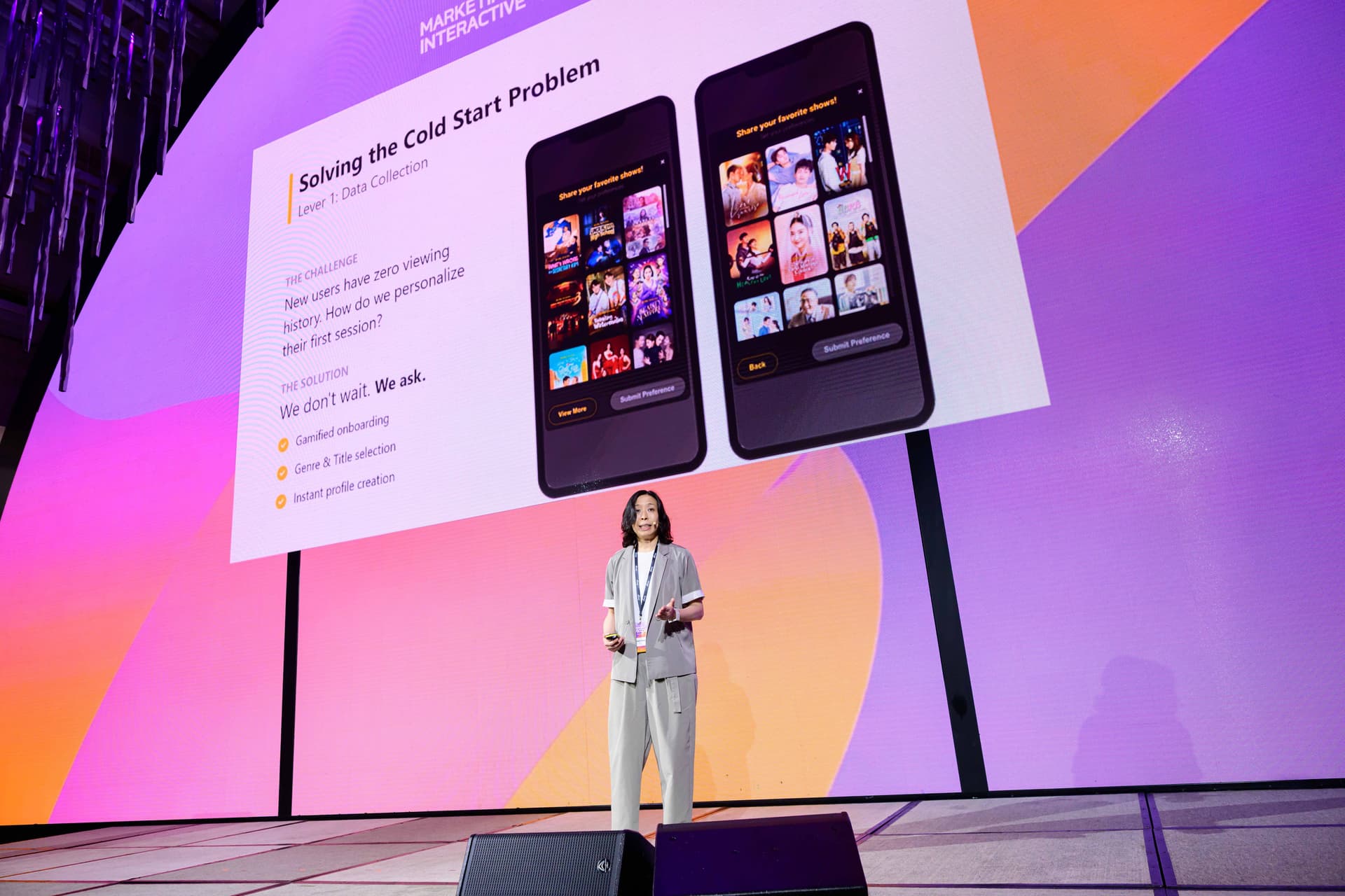Carrie Tong on stage