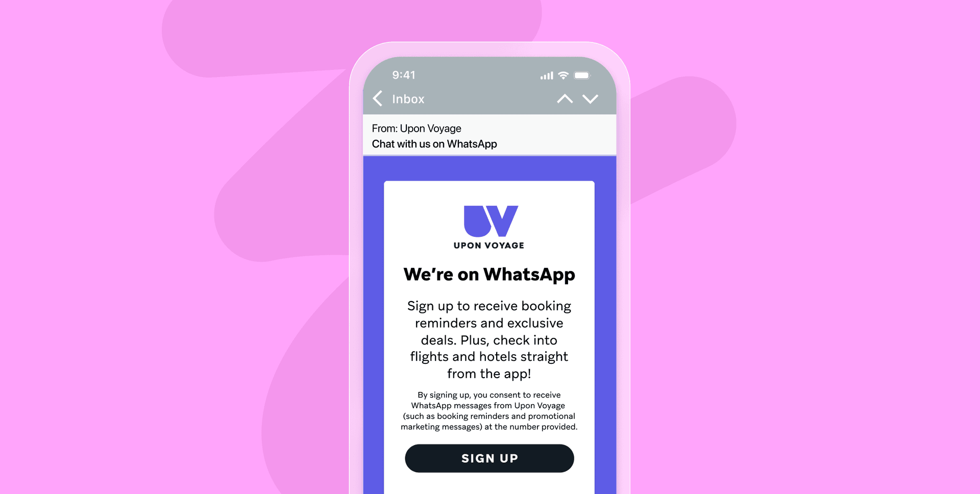 Save time and effort by looking for a platform that offers no-code, ready-to-use tools, <a href="https://www.braze.com/docs/user_guide/message_building_by_channel/in-app_messages/drag_and_drop/templates/phone_number_capture/"><em>like our WhatsApp sign-up in-app message template</em></a>.