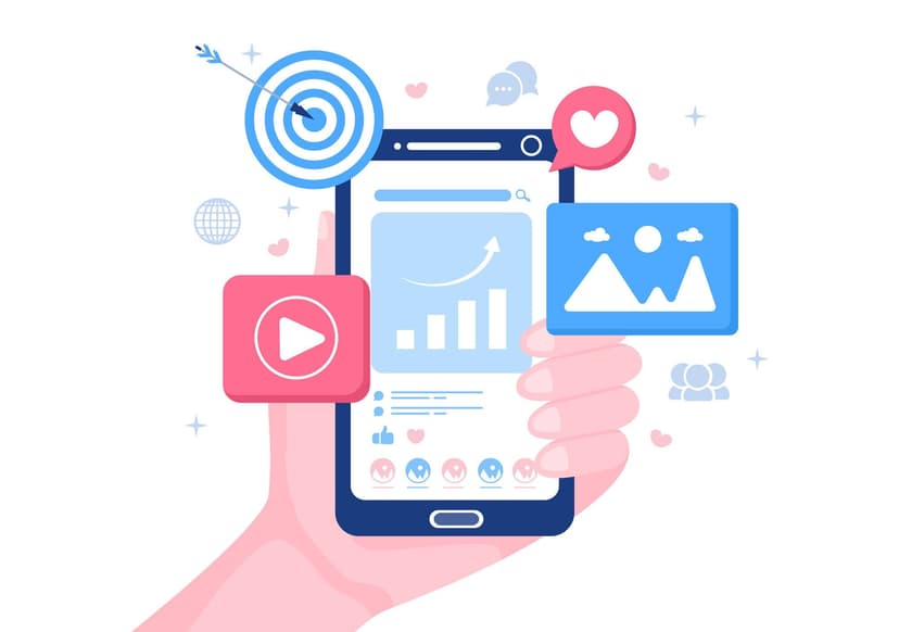 スマートフォンからマーケティング要素が溢れているトップ画像