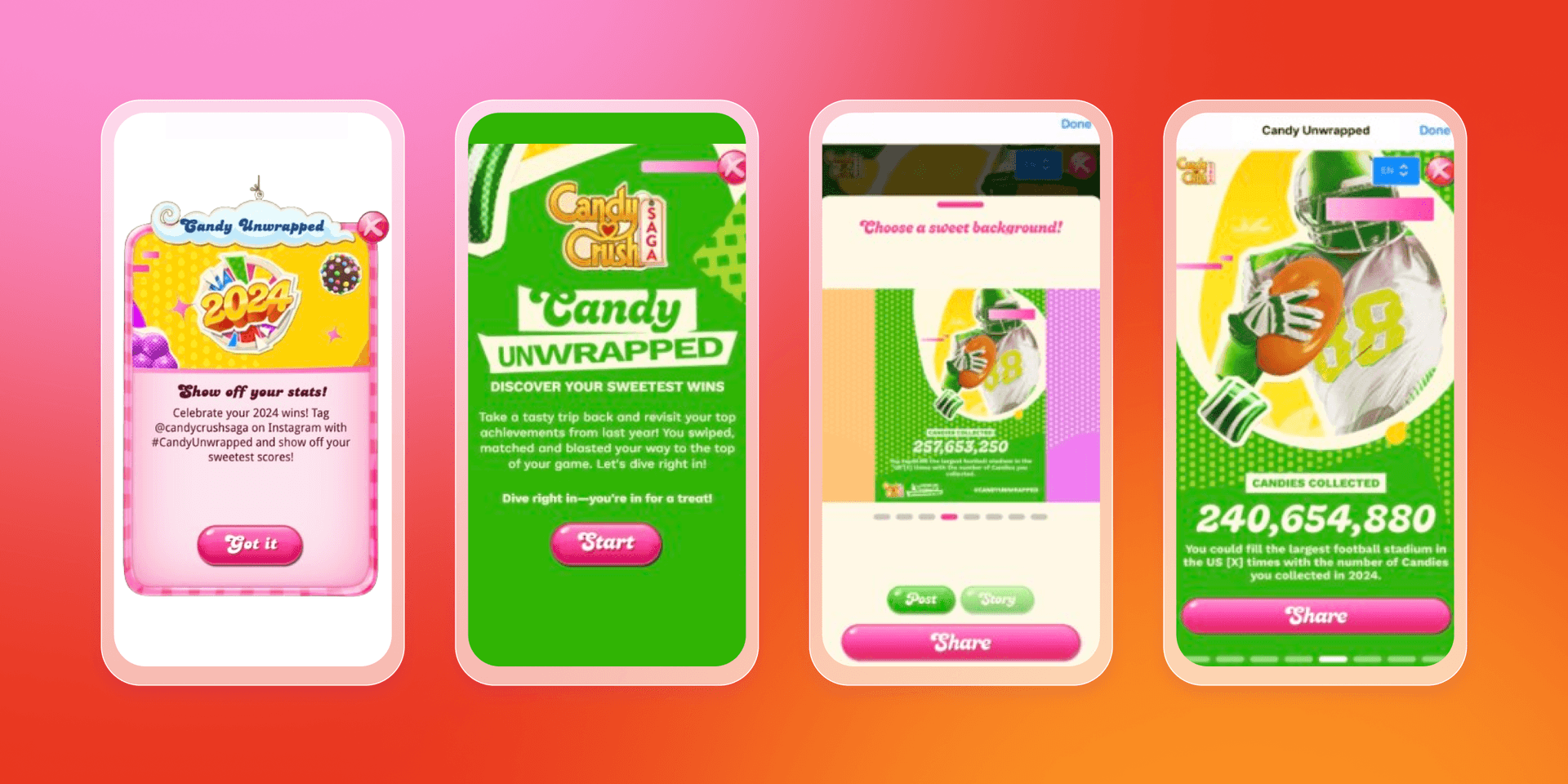 a candy crush game called candy unwrapped