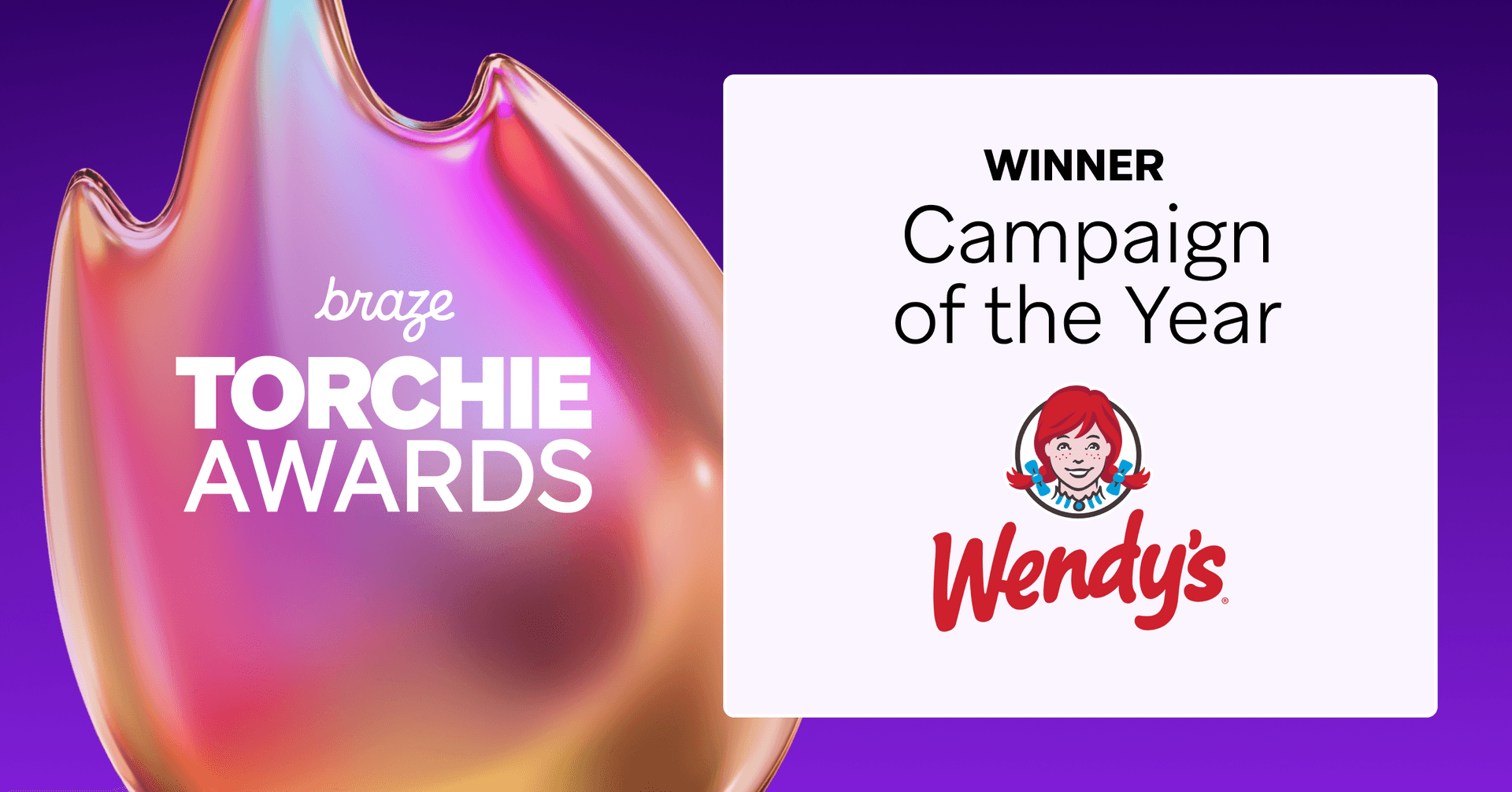 wendy 's is the winner of the campaign of the year