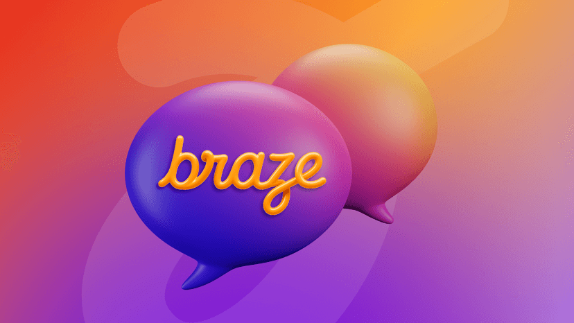 two SMS chat message bubbles