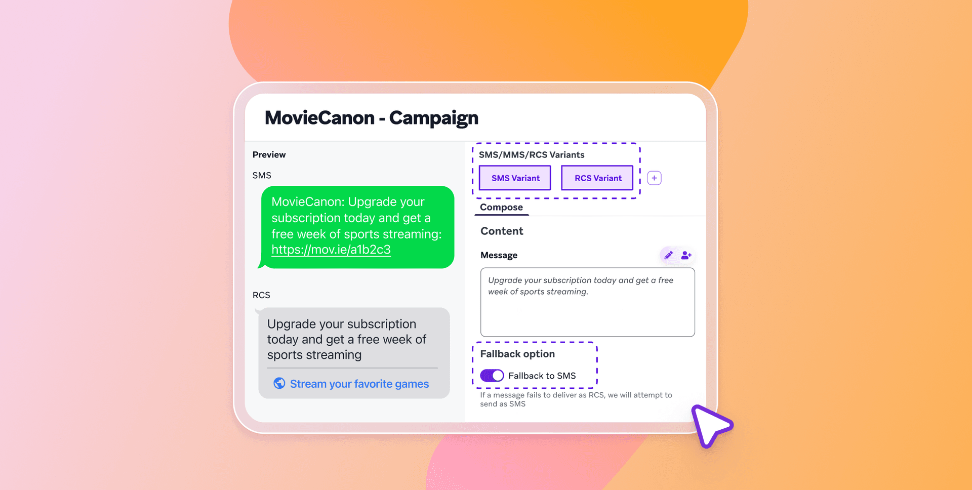 a screenshot of the movie canon campaign page