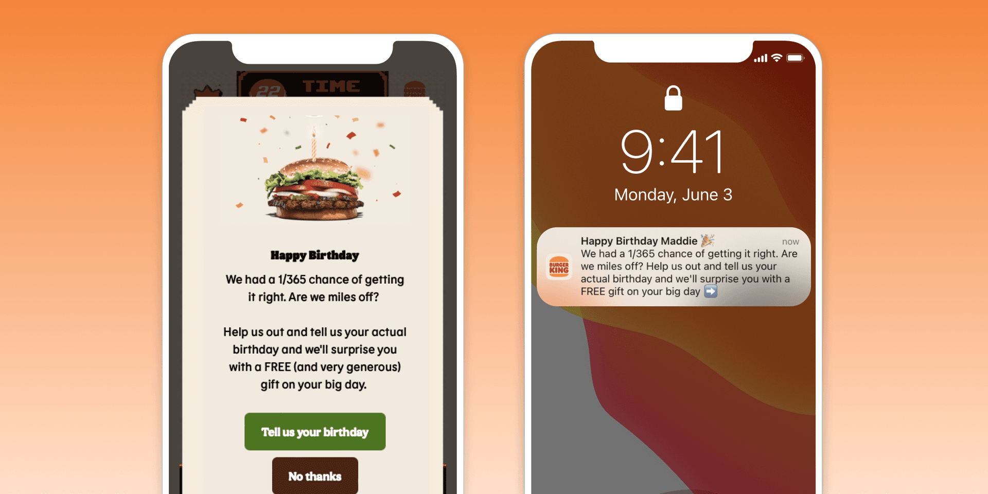 a phone with a happy birthday message on it