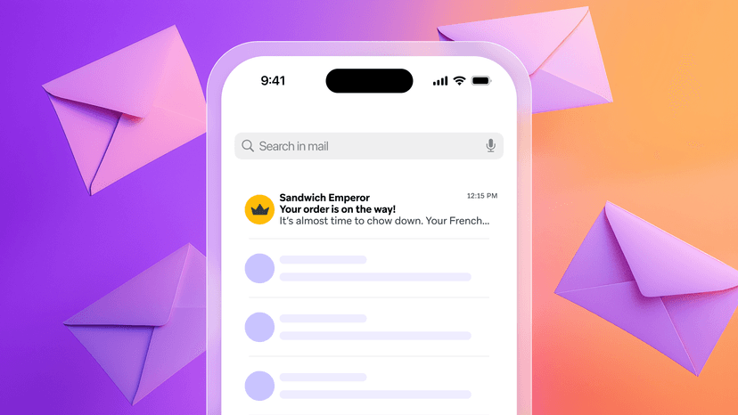 a phone with a message from sandwich emperor on it