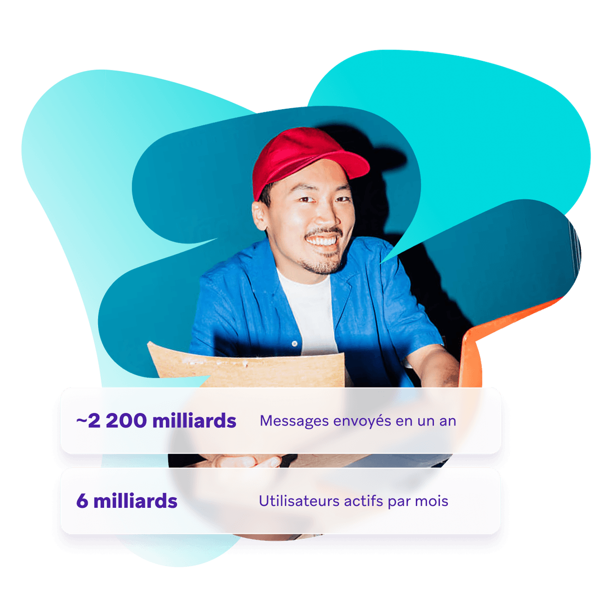 a man wearing a red hat is sitting in front of a laptop