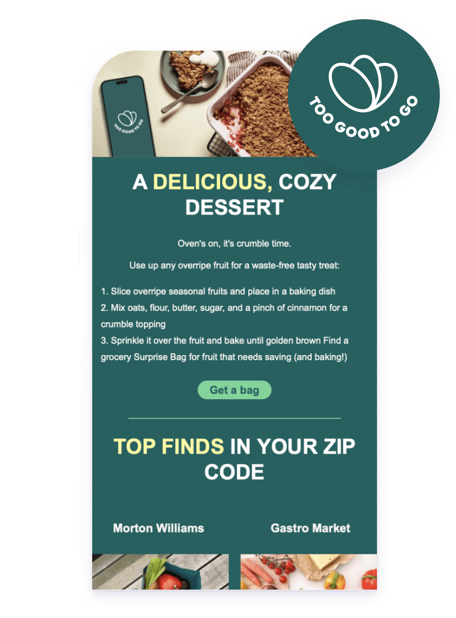 Too Good To Go Improves the ROI of Their Campaigns With Personalization at Scale