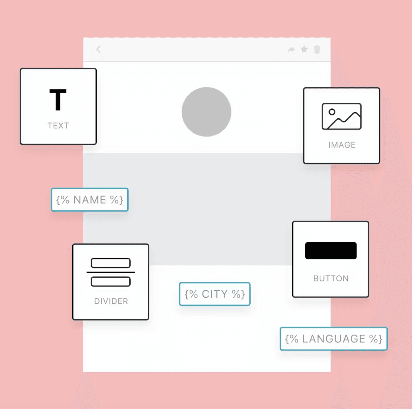 a graphic showing different types of text dividers and buttons