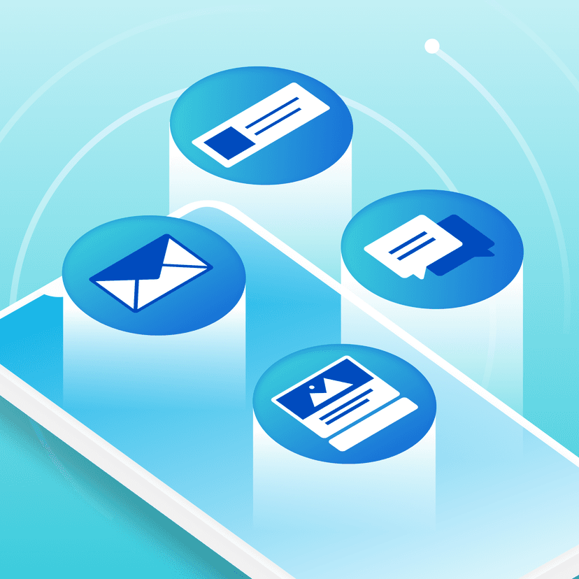 a cell phone with a bunch of icons on it