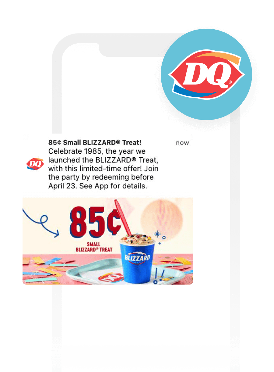 American Dairy Queen Corporation Increases Revenue by 138% Within CRM Using $.85 BLIZZARD Treat Campaign
