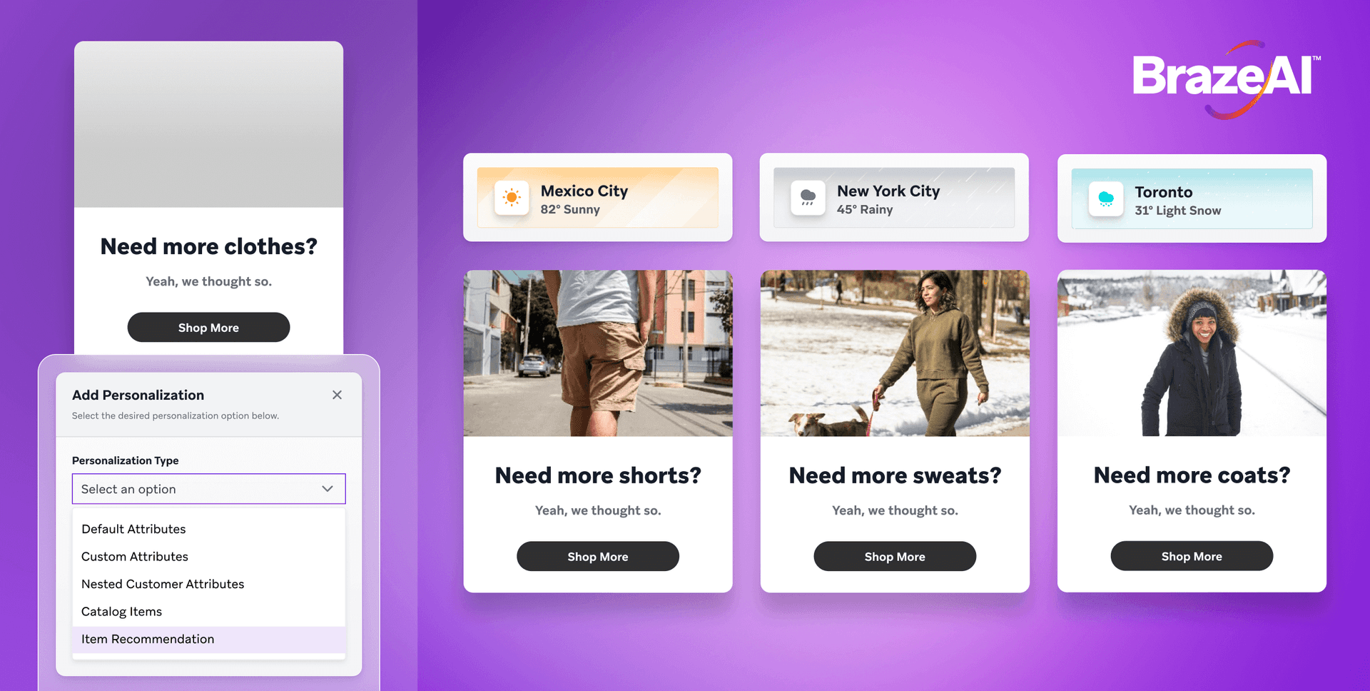 Image montrant des messages personnalisés testés avec l’IA