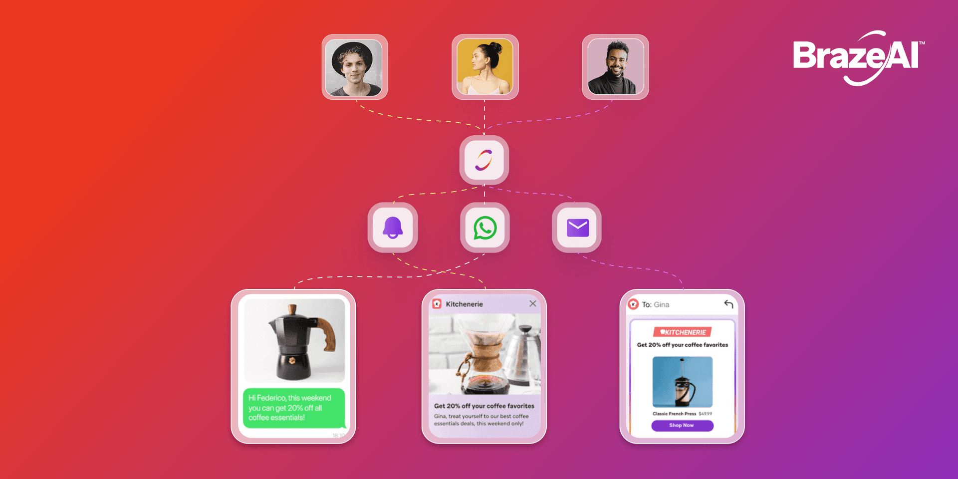 a purple and red background with brazeai on it