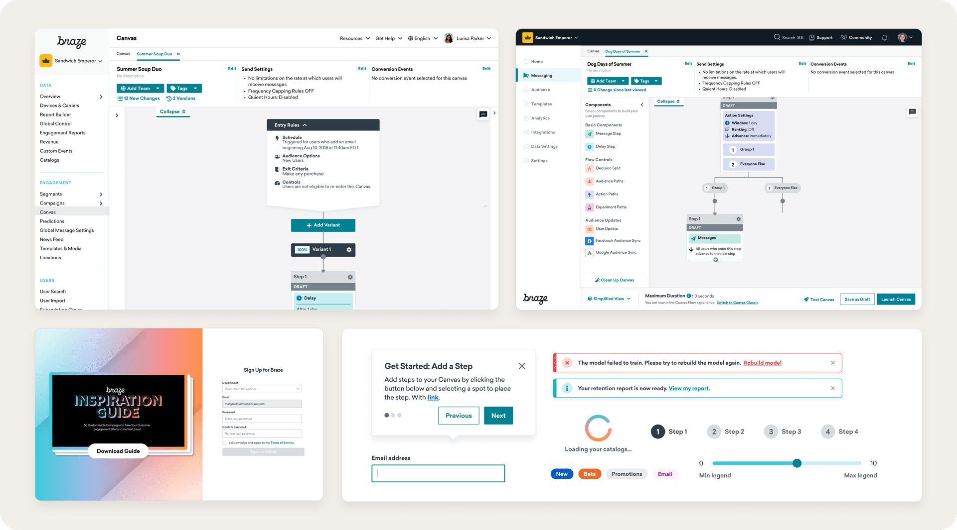 a collage of images including one that says inspiration guide