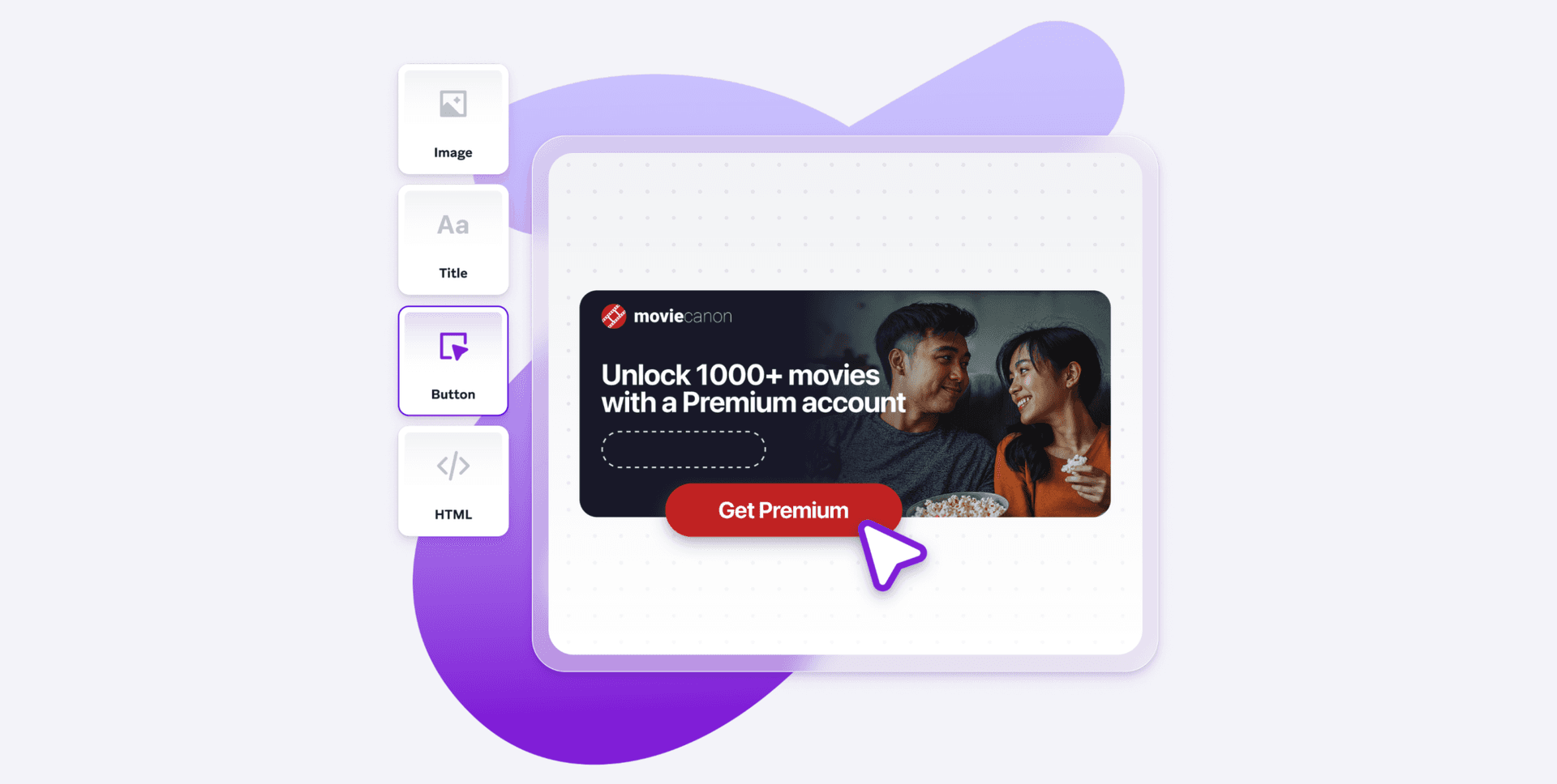 an advertisement for unlock 1000+ movies with a premium account