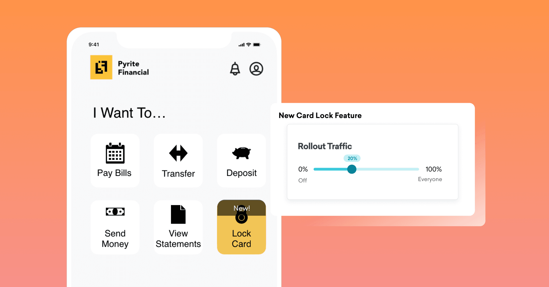 Safely and gradually roll out new features so you can fix any flaws before they reach your entire audience.